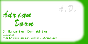 adrian dorn business card